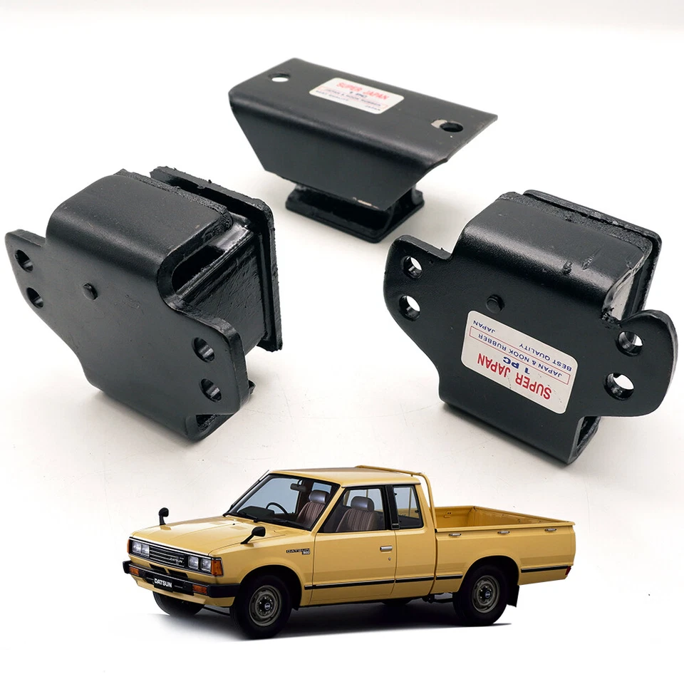 Front Rear Engine Transmission Mount Mounting Fits Datsun Nissan 720 '80 '91 - Image 3 of 4