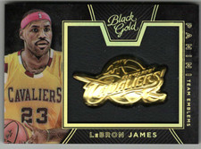 LEBRON JAMES 2015-16 BLACK GOLD TEAM EMBLEMS 🔥 CASE HIT 🔥 SSP BIG BOOK VALUE