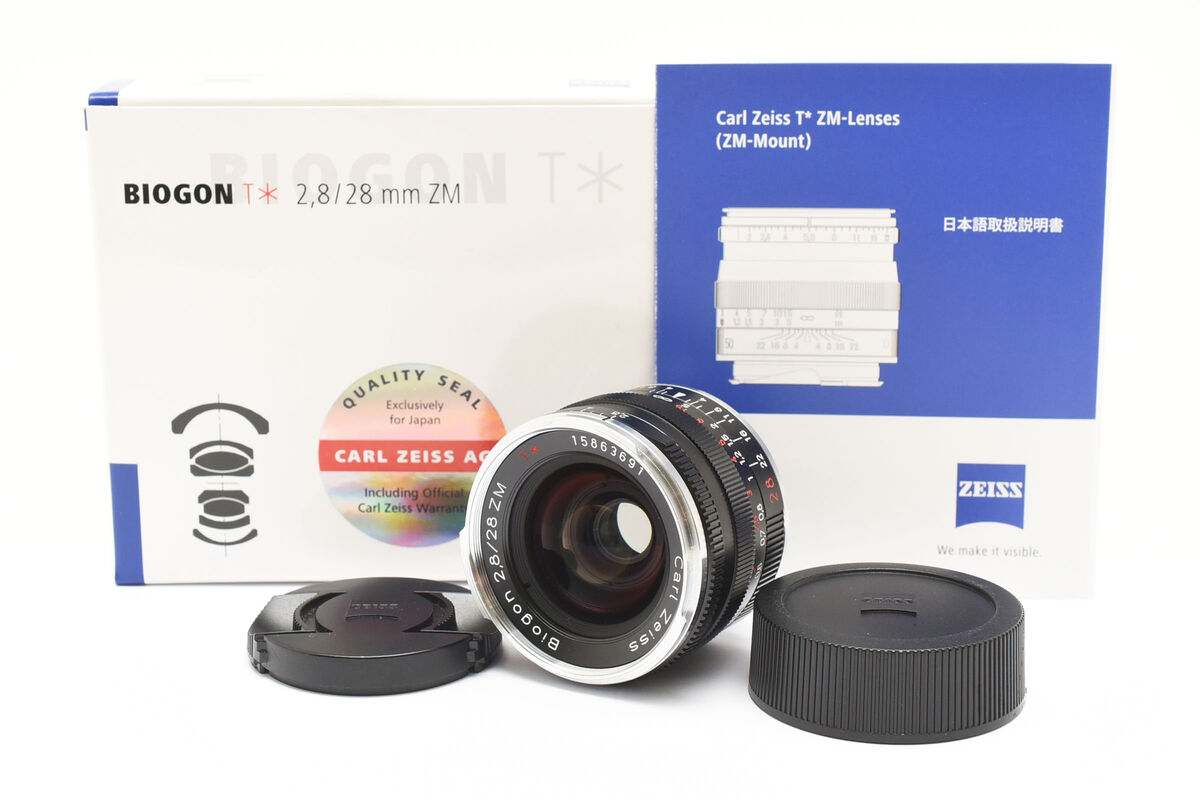 Carl Zeiss Biogon T* 28mm F2.8 ZM Black Lens [MINT in Box Carl Zeiss Biogon T* 28mm F2.8 ZM Black Lens [MINT in Box