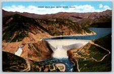Postcard Arrow Rock Dam, Boise River, ​Idaho Unposted