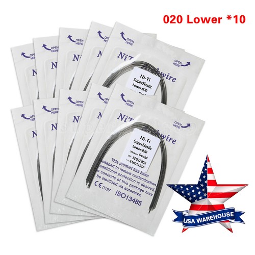 10 Confezioni Apparecchi Ortodontici Dentali Mini/Standard Roth/MBT 022 Ganci 345/Fili Arco O - Foto 66 di 104