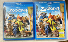 Zootopia Blu-ray and DVD Combo, 2016 with Slipcover B133-42