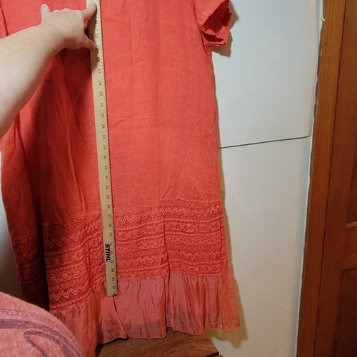 Neu mit Etikett Micok Made in Italy Tunikakleid mit Spitze und transparentem Unterteil - Bild 8 von 10