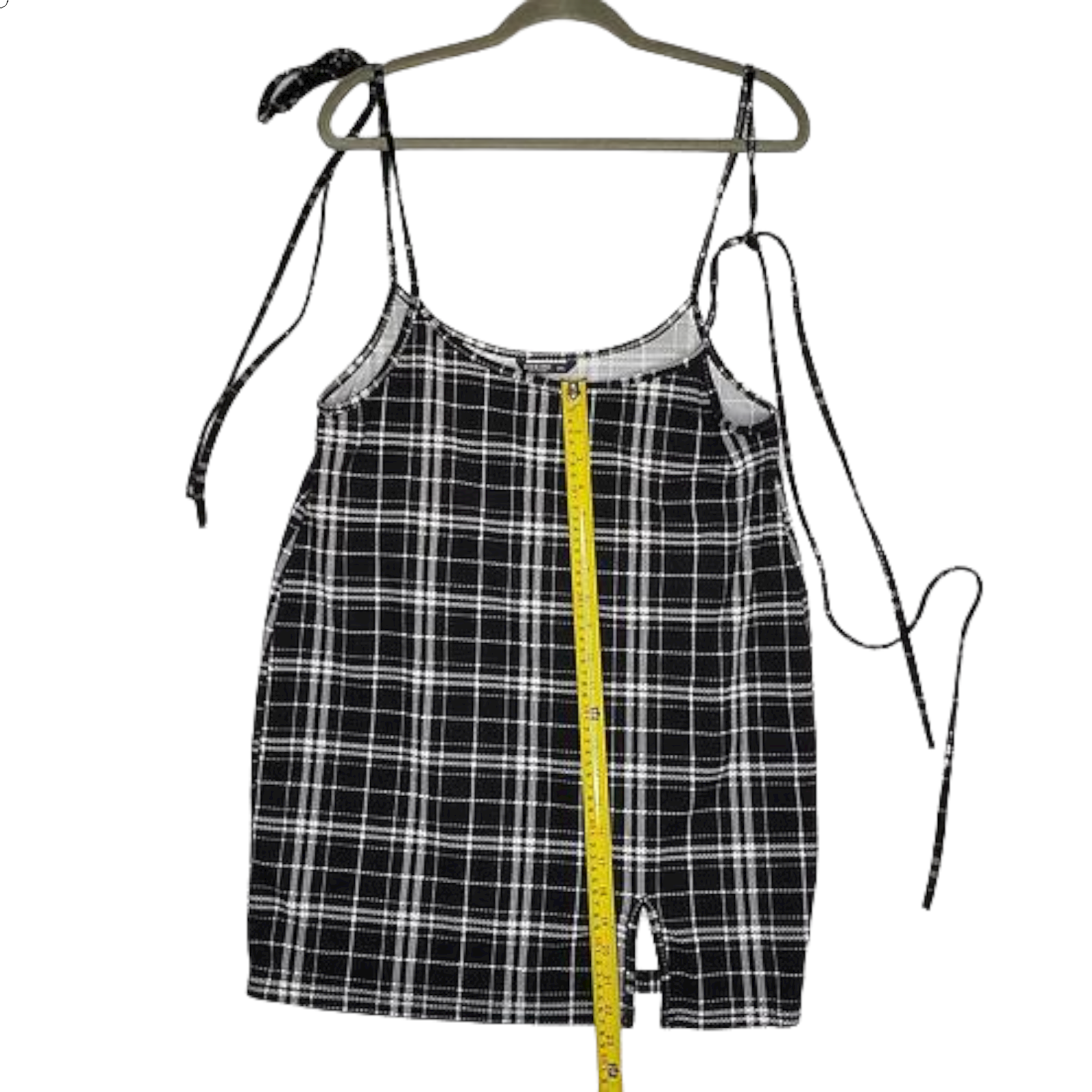 SHEIN Curve Knot Shoulder Split Hem 