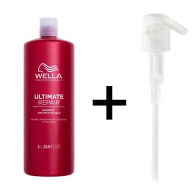 Wella Professionals Ultimate Repair Step 1 Shampoo 1000ml + Pumpe