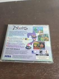 Nights Into Dreams... Sega Saturn, 1996 NFS not for resale + longbox manual reg
