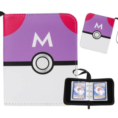 Card Book Holder Mini Binder Album Pokemon 1-pockets 80 Trading TCG Card  Case | eBay