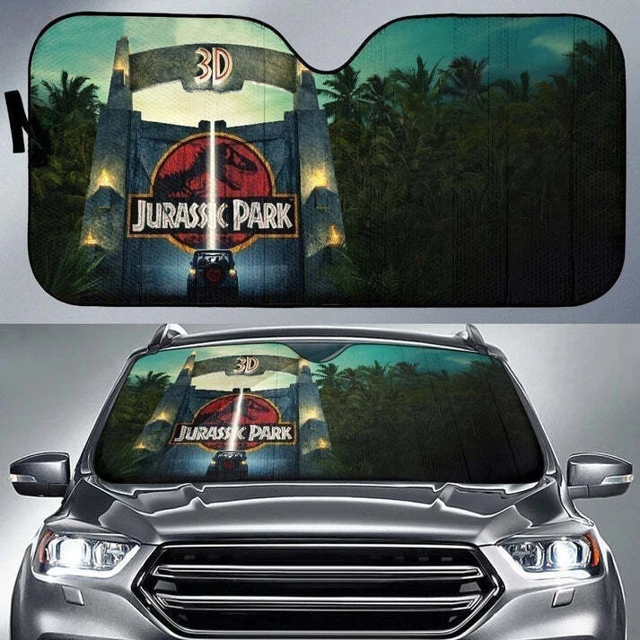Jurassic Park Gate Car Sun Shade