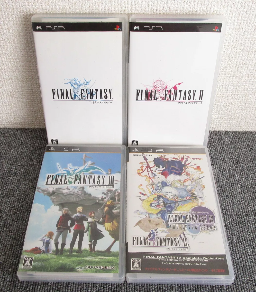 PSP Final Fantasy I II III IV set 4 game Japan PlayStation