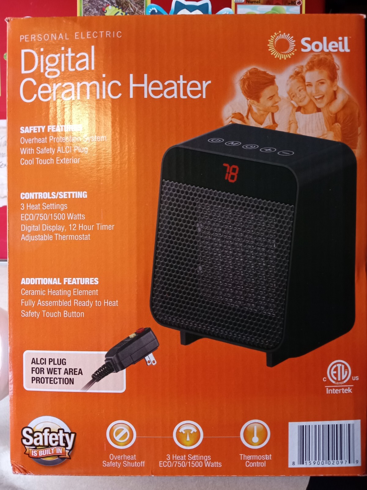 Soleil Electric Digital Ceramic Heater 1500W Safety Is Built In Retail  49.95 - Senat Akademik Universitas Brawijaya