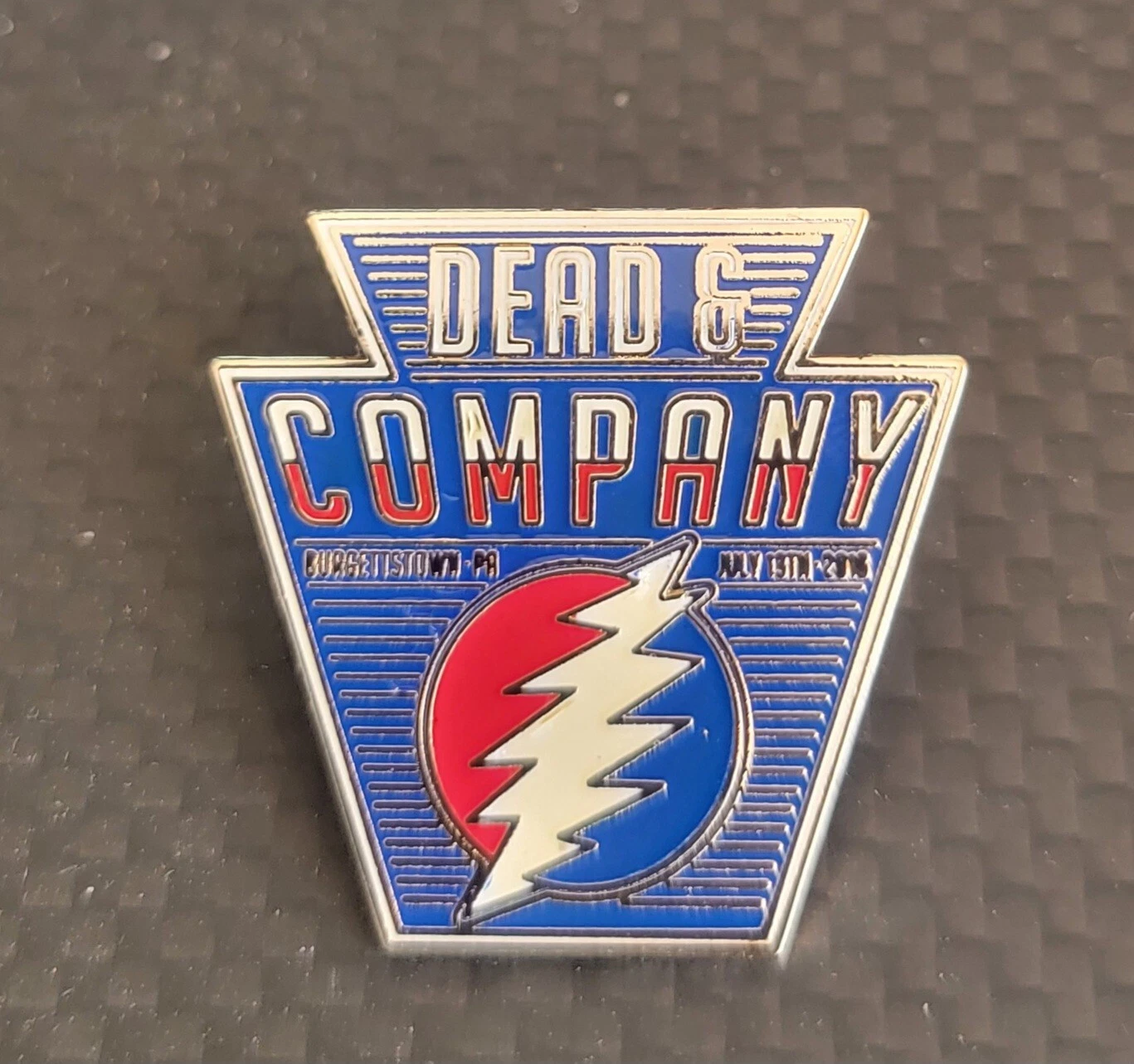 Dead and Company Pin Burgettstown 2016 First Niagara Official Tour Pin New