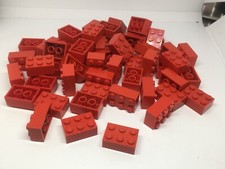 LEGO : 50x Brique 2 x 3 - Réf 3002 rouge - Set 10189 10018 8157 80108 21187