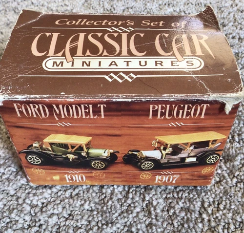 Vintage 1989 Readers Digest Collectors Set of 6  Classic Car Miniatures