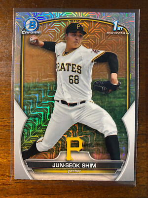 2023 Bowman Chrome Jun-Seok Shim #BCP-153 1st Mojo Refractor Pittsburgh Pirates