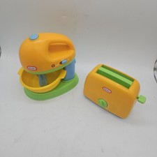 Vtg Little Tikes COOKIN FUN Kitchen Mixer With Bowl  Toaster,Mixer NOT WORKING
