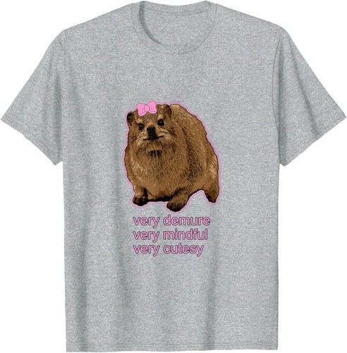 Demure, mindful and cutesy Rock Hyrax - Daisy! T-Shirt Hoodie - Picture 8 of 16