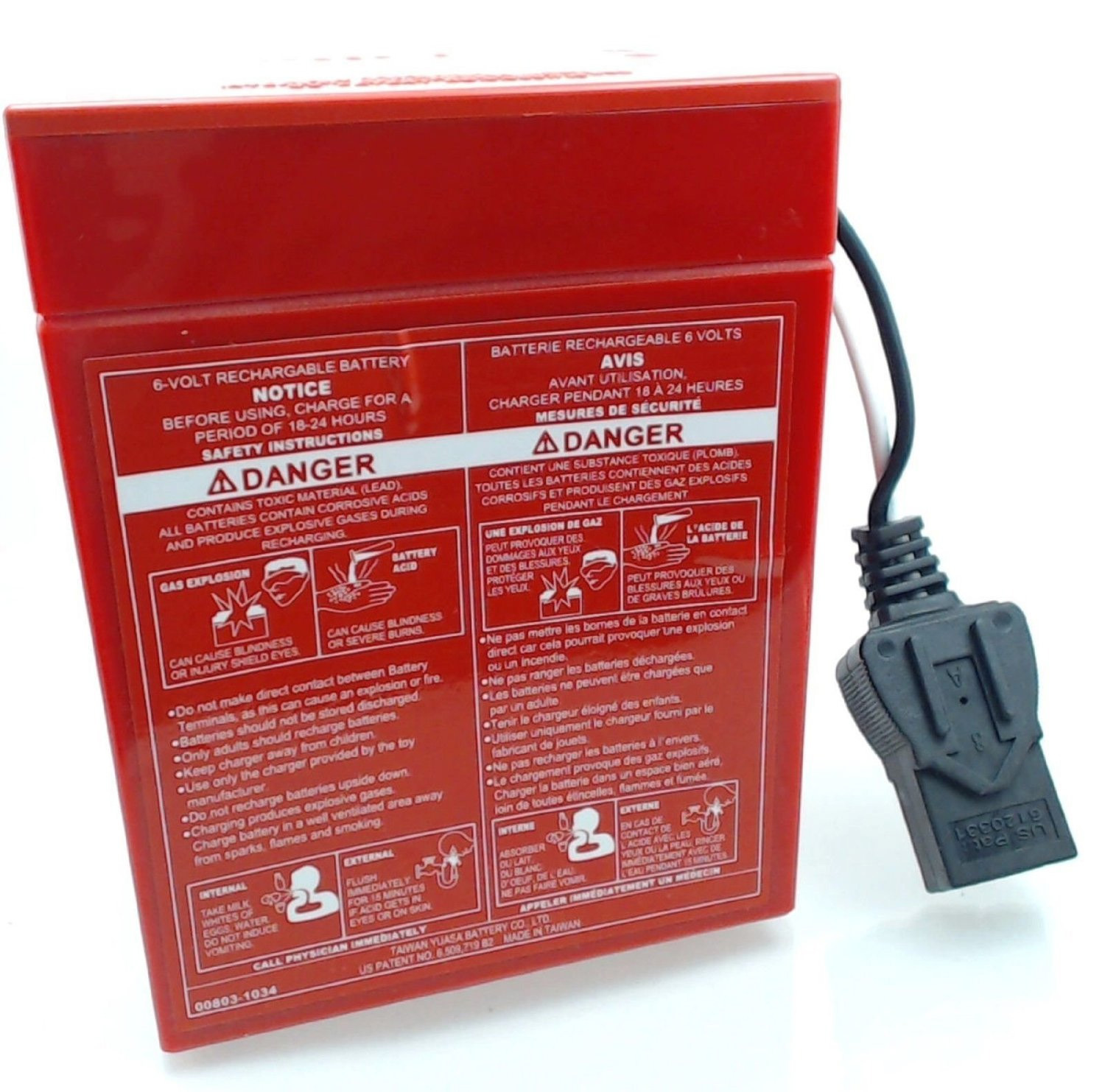 Fisher Price 6 Volt Red Power Wheels Battery [SLA-6V9-5A]