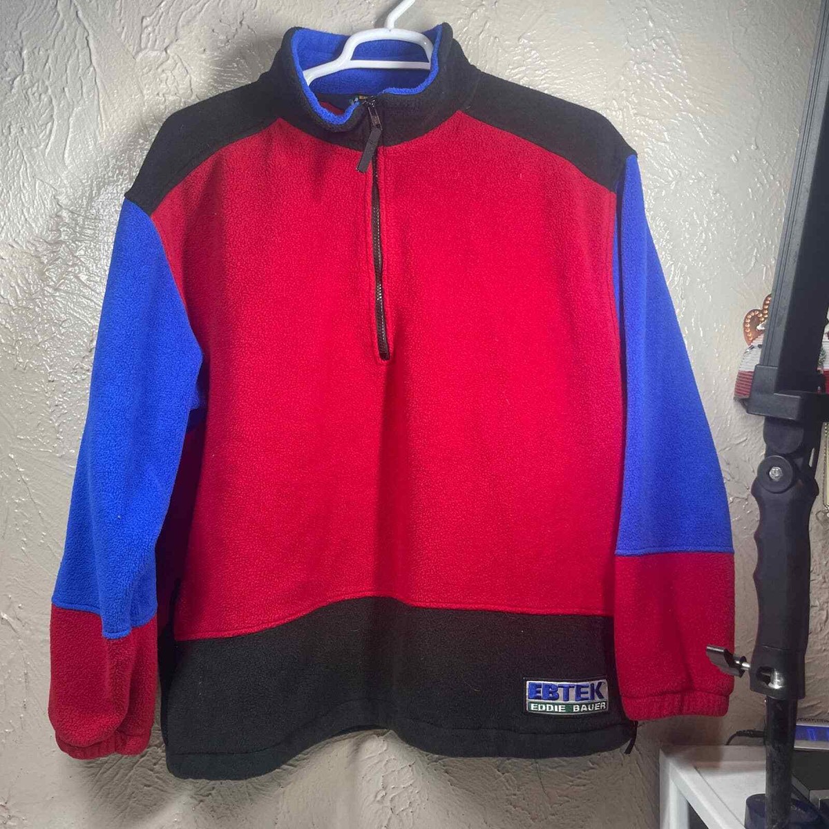 Veste Vintage McGregor Doublée Polaire - Rouge Et Bleu - Taille 40 - Fabriquée USA - TB État
