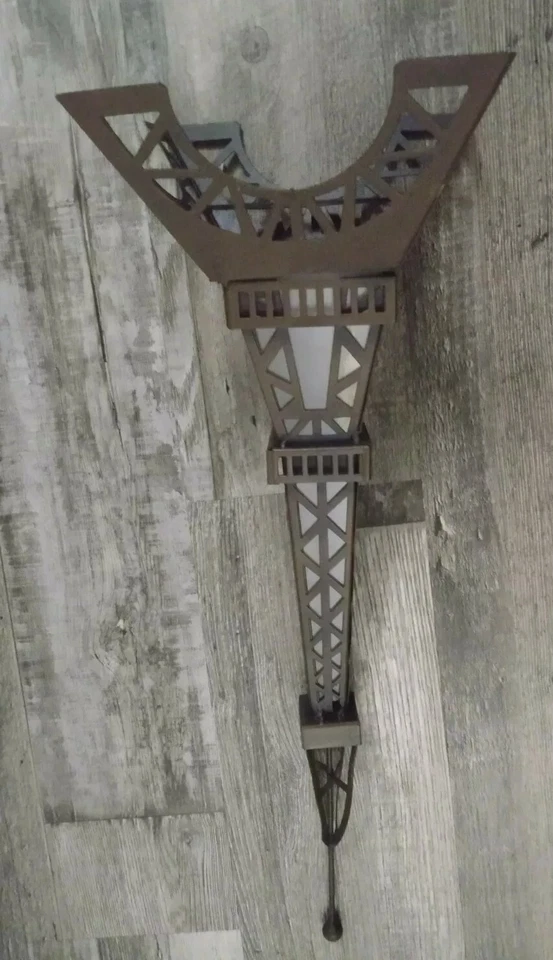 Eiffel Tower Statue Architectural Metal Art Indoor Outdoor Garden Decor 21" tall - Image 2 of 4