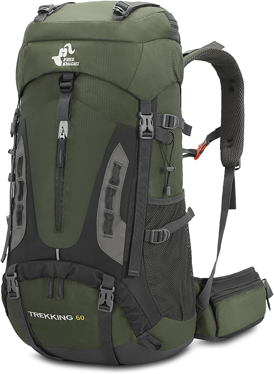 Zaino Trekking 60L Impermeabile Bseash - Leggero, Con Copertura Antipioggia - Foto 7