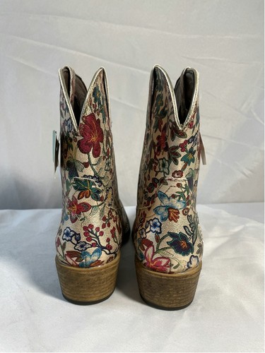 Roper Womens 09-021-1567-1638 Multicolor Floral Western Boots Size 7.5 - 第 4/12 張圖片