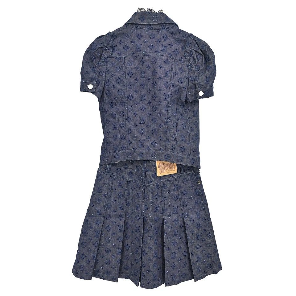 Louis Vuitton установка костюм куртка юбка темно-синий RW101W #34 124293 - Изображение 2 из 4