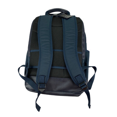 Alfani Mens Faux Trim Laptop Backpack, Navy, One Size