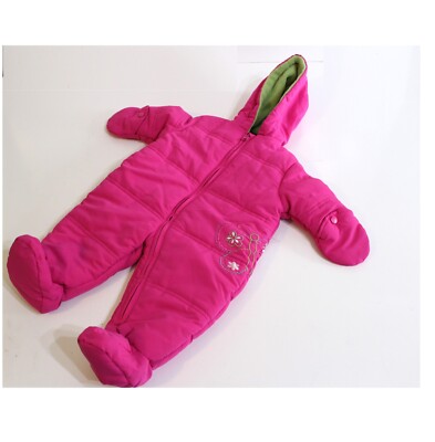 Faded Glory Baby Girl's Winter Snowsuit Coat Infant Size 3-6
