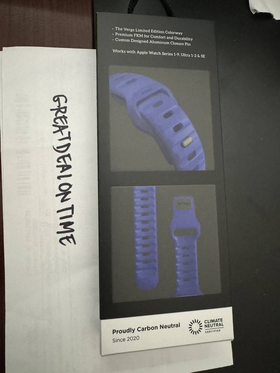 Nomad x The Verge Blurple FKM Sport Band Apple Watch 44/45/49mm