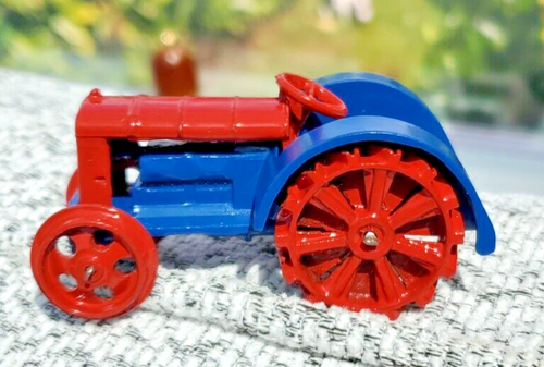 Rare Genuine 1930s Meccano Dinky 22e Pre War Tractor Code3 Blue and Red - Picture 9 of 19