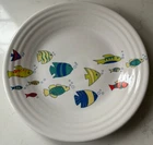 Fiesta School of Fish Luncheon Plate in White | Fiestaware Luncheon