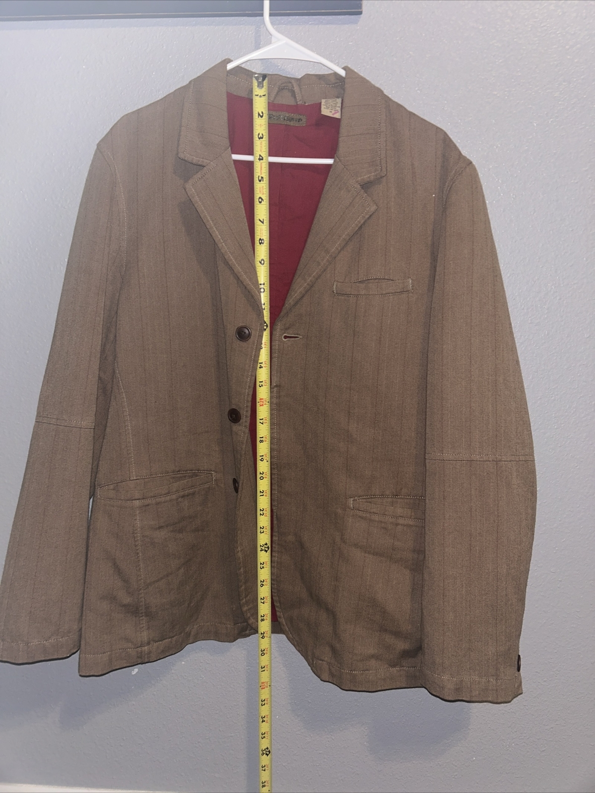RuffHewn Jacket Medium 3 Button Jacket Button Up … - image 8