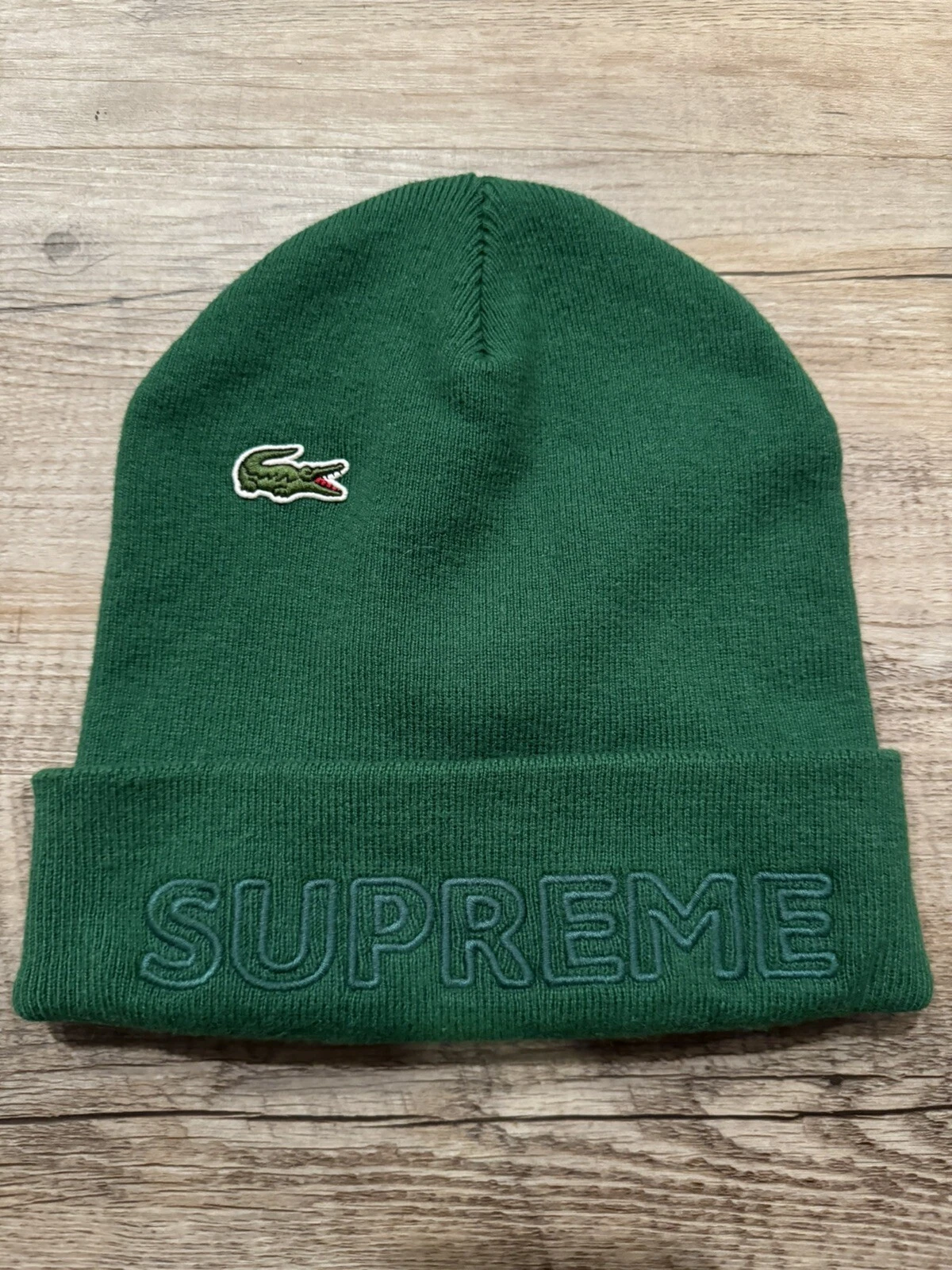 Bonnet Lacoste SUPREME FW19 VERT