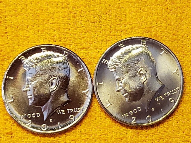 2019-P&D  KENNEDY HALF AMERICAN DOLLAR  GEM   / SAME DAY SHIPPING