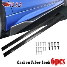 Carbon Look For Chrysler 300 Srt 2005-2020 Side Skirt Extension Rocker Panel Lip