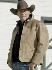 Mens Yellowstone Kevin Costner Genuine Suede ...