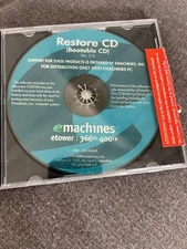 Emachine Restore CD Etower 400id Bootable CD ROM
