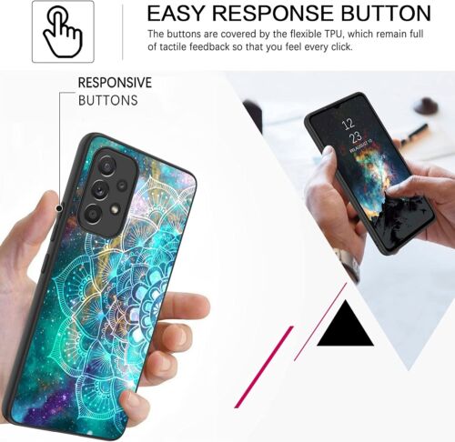 Custodia telefono ibrida antiurto brillante al buio per Samsung Galaxy A53 5G 6,5" - Foto 5 di 8