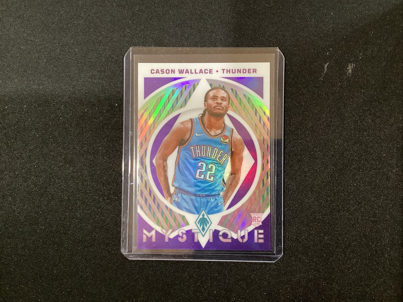 2023-24 Panini Phoenix Cason Wallace Mystique Purple RC /75