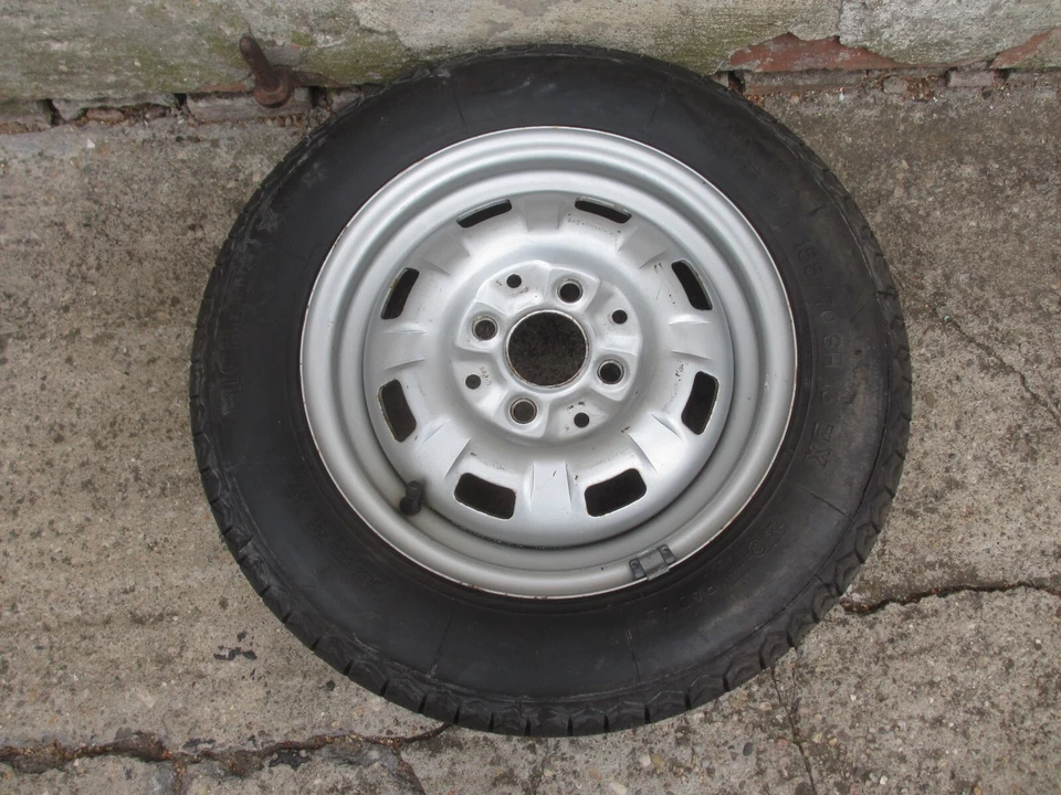 Reserverad VW Polo 86C Bj.1990.155/70 SR13.4,5x13ET60. - Bild 2 von 4