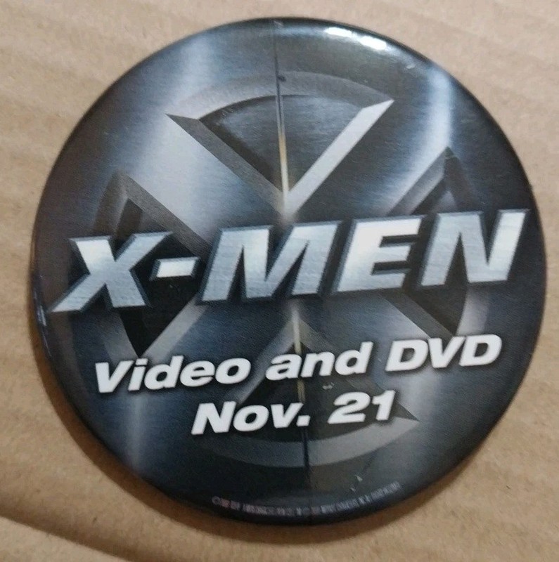 X-Men round Dvd Promo Movie Button Badge Pin Pinback 