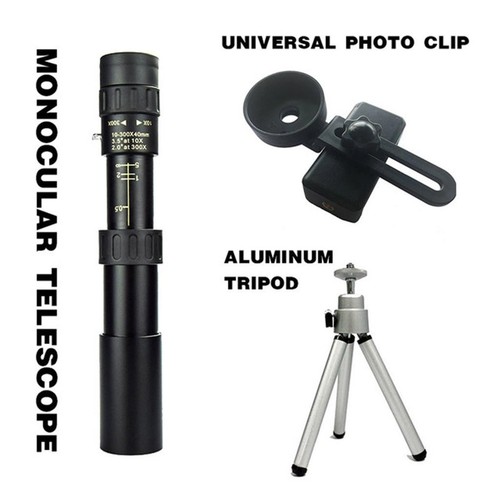 High-power Metal 4K 10-300X40mm Monocular Telescope BAK4 Prism Waterproof for - Bild 1 von 11