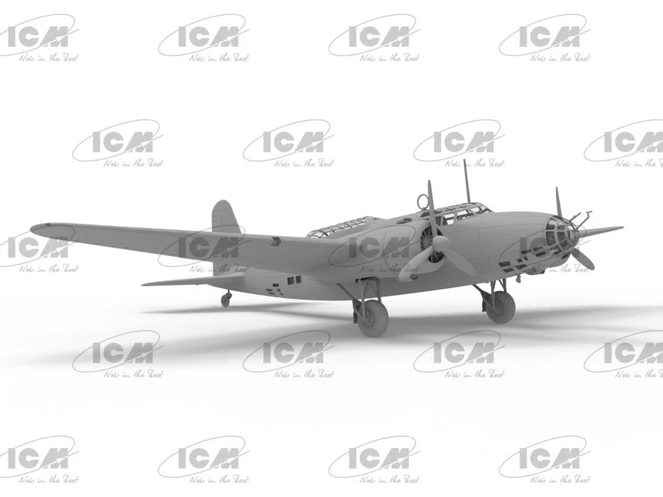 ICM 1/72 Japan Army Ki-21-Ia Sally Type97 Heavy Bomber Model kit Plane 72205 - Image 2 of 4