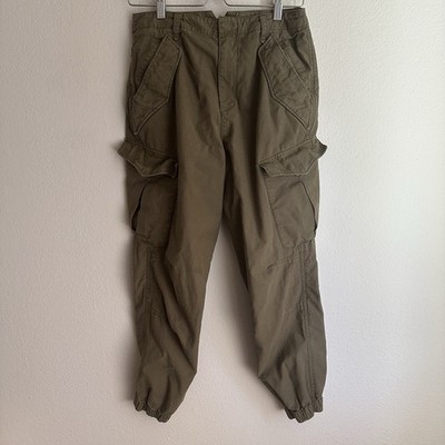 Rag & Bone Cargo Pants Womens 27 Olive Green Flight Jogger Zipper Cuff