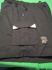 NEW ADIDAS OKLAHOMA CITY THUNDER BASKETBALL NBA CARGO SHORTS BLACK XL