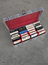 8-Track Tapes Lot Case 24ct Zeppelin Clapton Fleetwood Steely Walsh Hatchet