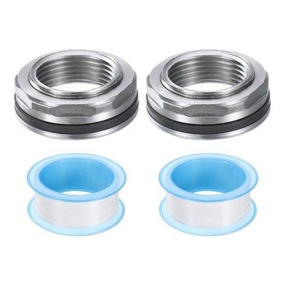 2 Stück Schottverschraubung 3/4'' weiblich 304 Edelstahl Wassertankanschluss