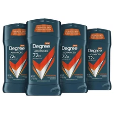 Degree Men Antiperspirant Deodorant Adventure 4 Count 2.7 Oz, Woodsy, Stick