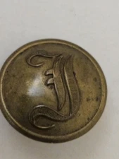 Civil War Confederate Infantry Script Button S. Isaacs Campbell & Co London
