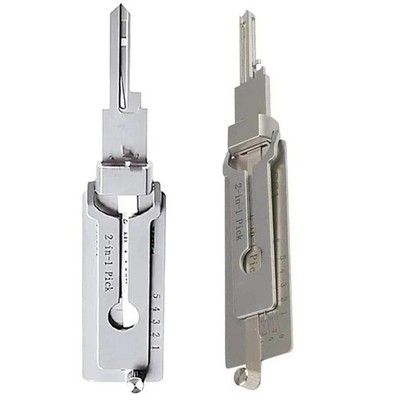2-in-1 Stainless Steel Key Decoder SS001 PRO Lock Decoder Repair Tools-(1pc)*